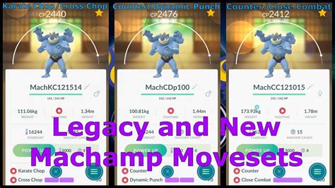 machamp pokemon go best moveset